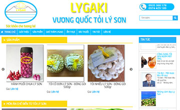 Thiết kế web giới thiệu công ty và bán hàng đặc sản tỏi lý sơn thiet ke web gioi thieu cong ty va ban hang dac san toi ly son