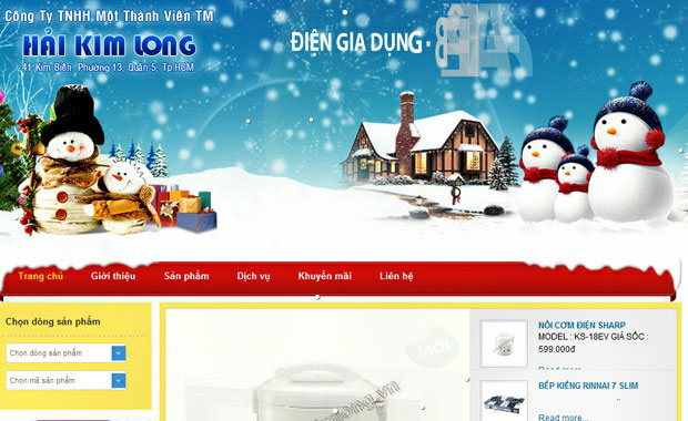 thiet ke web cong ty hai kim long