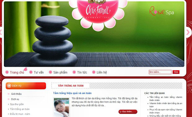 thiet ke web rosiespa.com.vn