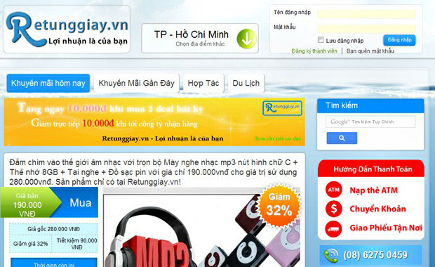 thiet ke web voucher re tung giay