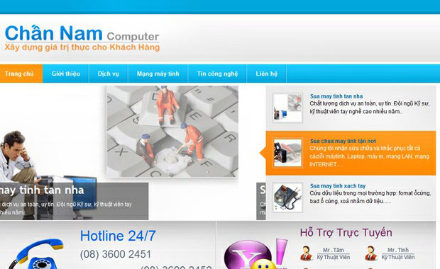 thiet ke web vi tinh chan nam