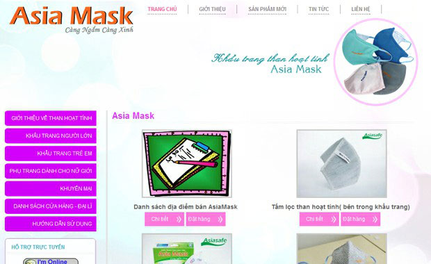 thiet ke web asiamask